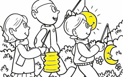 Traditioneller Laternenumzug