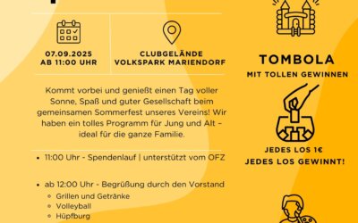 MHC Sommerfest am 7. September 2025