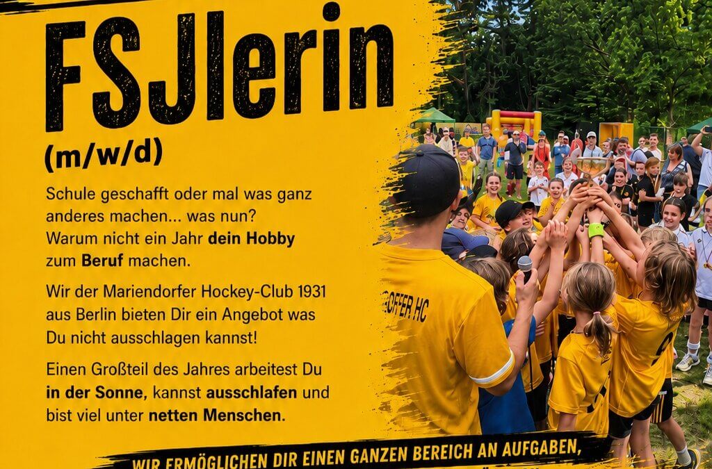 FSJ (m/w/d) gesucht: Mach Dein Hobby zum Beruf!