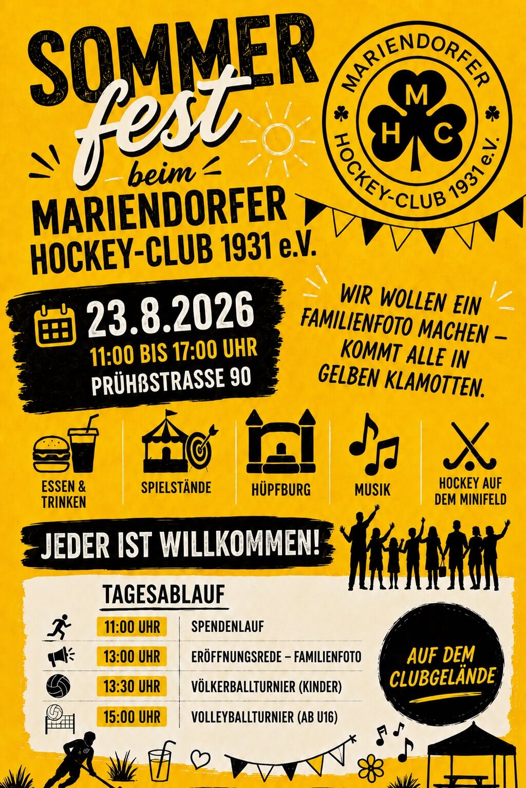 Sommerfest beim MHC: Save the Date für den 23.8.2026!